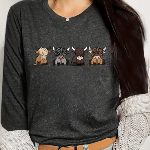 Highland Cow Long Sleeve Shirt
